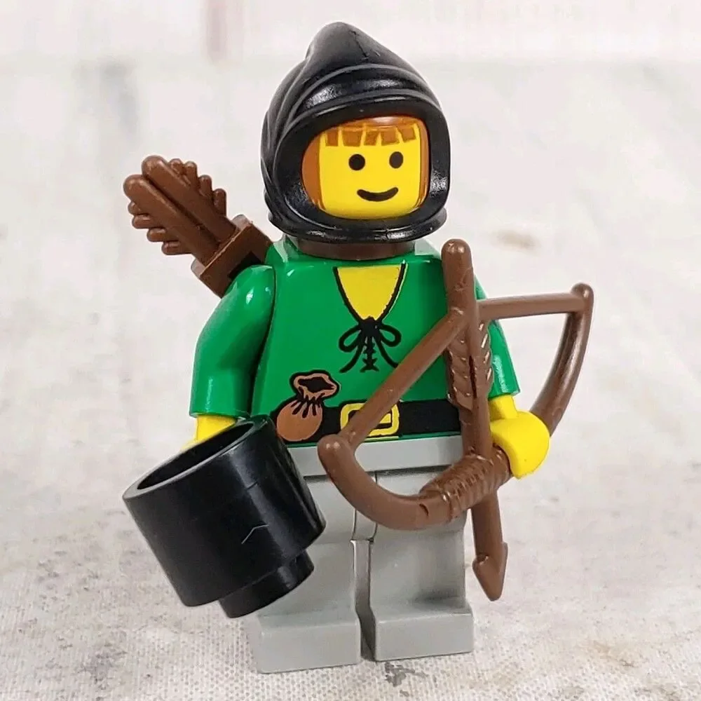 Lego Dark Forestman 3 Minifigure w/ Quiver + Bow - Castle 6024 6079 cas008